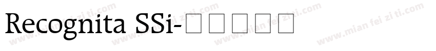Recognita SSi字体转换